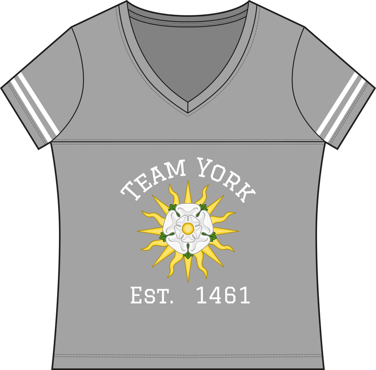 Women's Team York: Richard III #83 Vintage Jersey Tee