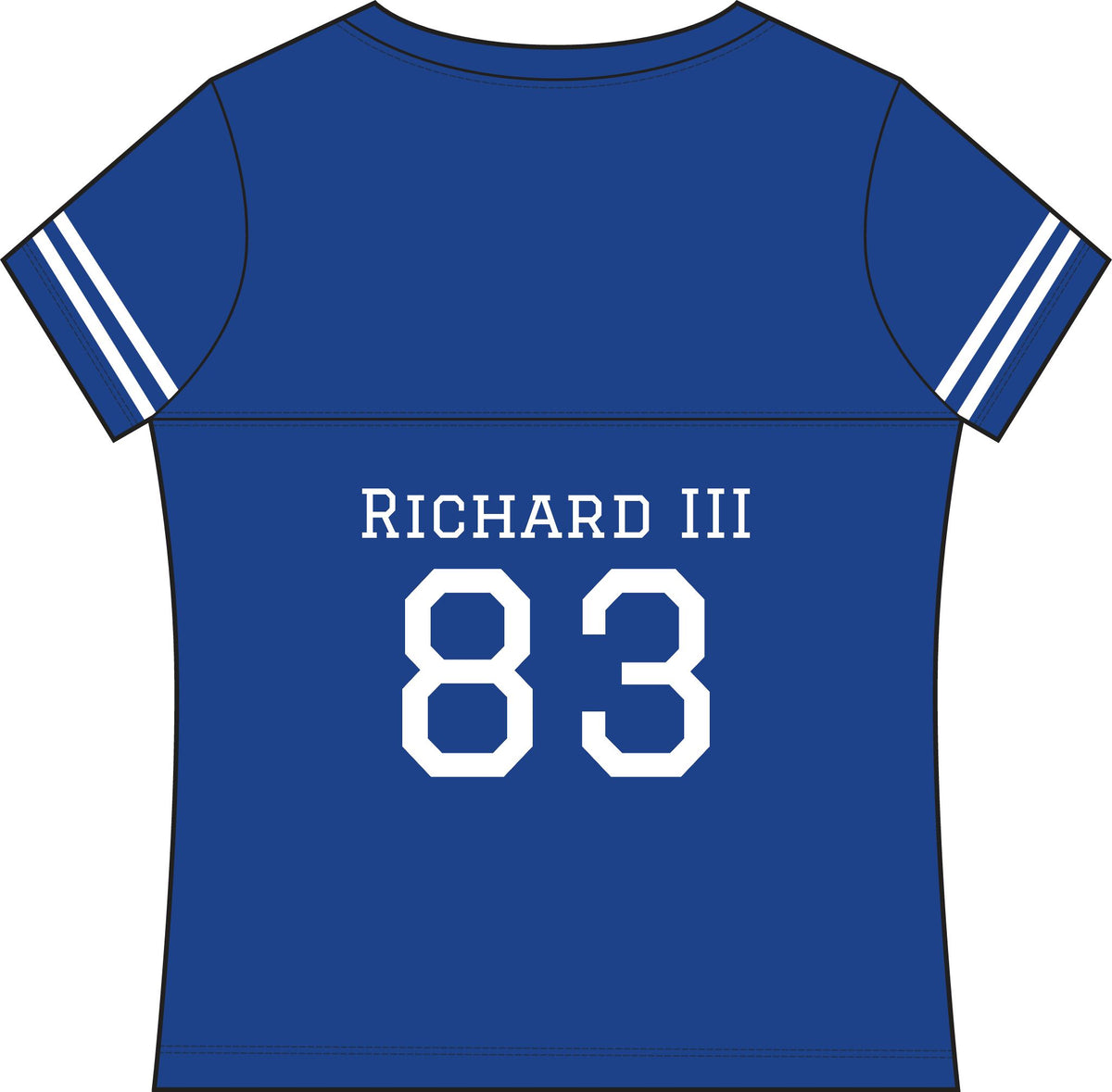 Women's Team York: Richard III #83 Vintage Jersey Tee