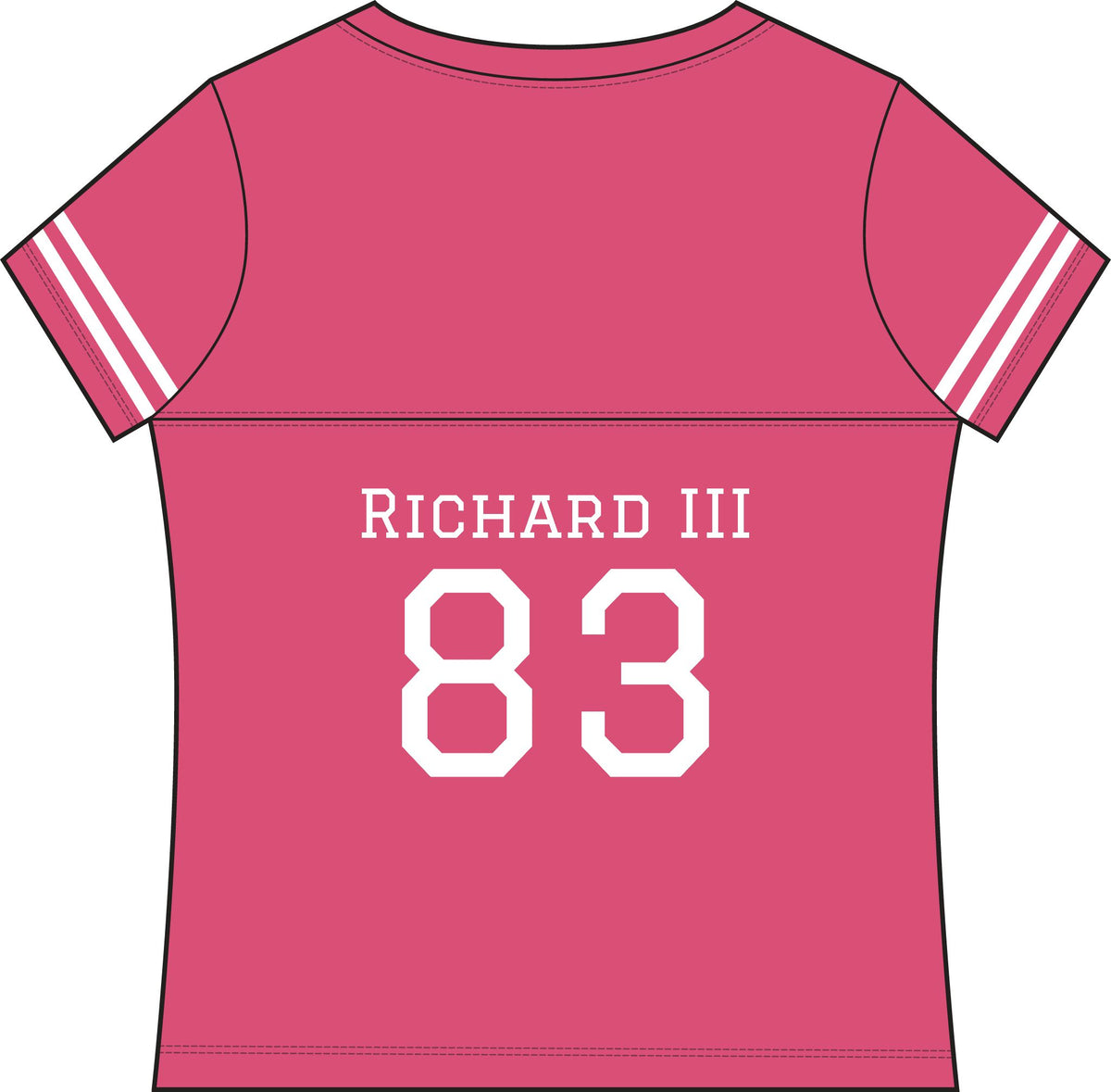 Women's Team York: Richard III #83 Vintage Jersey Tee